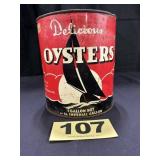 1 Gal Thos. E. Jones & Co Oysters Can,