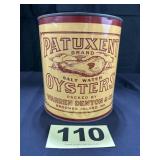1 Gal Patuxent Brand Salt Water Oysters Can,