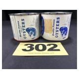 (2) 10 Oz Frozen Oysters Cans,