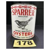 1 Gal Sparrer Brand Oysters Can,