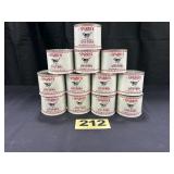 (12) 12 Oz Sparrer Brand Oysters Cans,