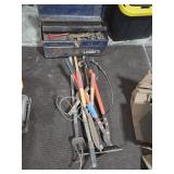 Garden Tools, Trimmers, Tool Box w/ contents