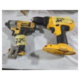 Dewalt 12V Impact & 18V Drill (no batteries)