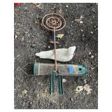 Lawn Sprinkler, Bird Feeder, Concrete Bird ,