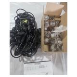 String Lights (Black Cord w/LED Bulbs)