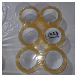 Pkg of 6 Clear Rolls Packing Tape