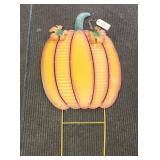 Large Metal Yard Pumpkin