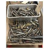 Assorted endmills  most less than 1/2' dia.