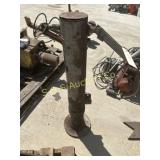 Large trailer jack approximately 36' tall