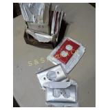 Leviton outlet/switch plates Stainless & red plate