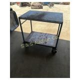 22' by 32' by 31' steel table on wheels