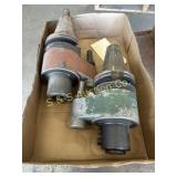(2) CAT 50 Tool holders with adjustable stops