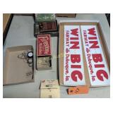 Miscellaneous advertising and key chains