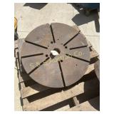 27' circular tabletop with slots
