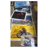Various BMW motorcycle dealer posters