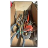 Long pliers & vintage rigid plumber wrench