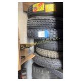 (6) Tires (3) on rims Various condition