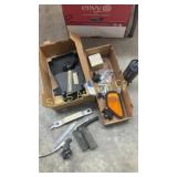 Two boxes of various BMW motorcycle parts