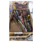 Flat of screwdrivers