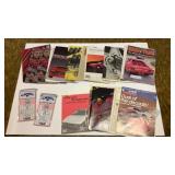 Racing lot with badges and  Publications