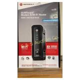 Motorola modem and Wi-fi router