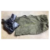 Military boots and duffel bag