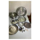 Trophy plates and bowl