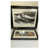 (2) Aviation photographs frame