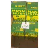 (10) Mann Filter W920/17 oil filter