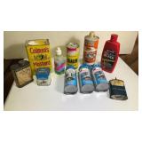 Lubricants and mustard tin