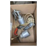Vintage Craftsman Paint gun, chalk line, Drill