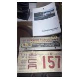Porsche signs and  Book