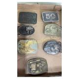 7 miscellaneous belt buckles