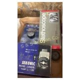 NOS micro clip on meter thermometer stethoscope