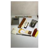 Miscellaneous slide rulers and book