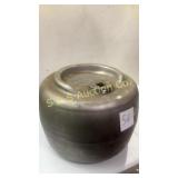 Vintage keg fuel container with fuel inside