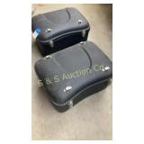 Pair of hard case bags