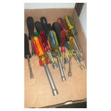 Flat of nut drivers