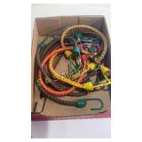 Open pack of bungee cords