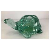 Spanish green turtle votive candle holder
