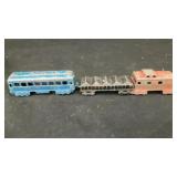 Midge Toys: Passenger car, coal car & caboose