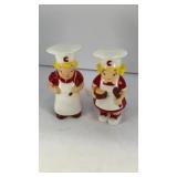 Campbell's chefs plastic salt and pepper shakers