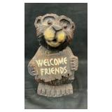 Resin 'welcome frieds' Bear 10' x 6'