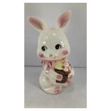 Ceramic Easter Bunny Bank 7.5' T
