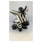 Ceramic Zebra bank 6.5' T