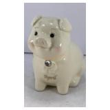 Ceramic April birth Pig bank 5' T