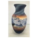 Ceramic vase w/ Mt. Rushmore 6' x 3.5'