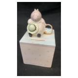 Sweetest Flower lady mouse ceramic coin box