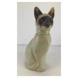 Blue eyed Siamese cat cologne bottle