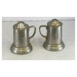Vintage aluminum salt & pepper shakers